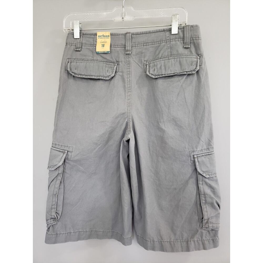 NEW Size 18 Adjustable Waist Cargo Shorts Boy's - 100% Cotton URBAN PIPELINE